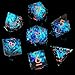 YEMEKO Sharp Edge DND Dice Set Handmade 7 Accessories Dice for Dungeons and Dragons TTRPG Games MultiSided RPG Polyhedral Resin Sharp Edge Dice Roleplaying Games - Image 3