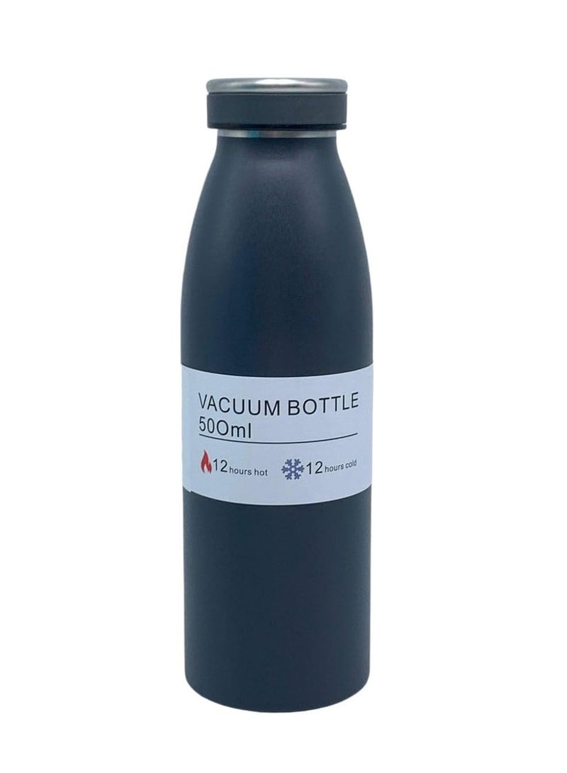 كيوشوب زجاجة مياه ترمس بريميوم من كيوشوب®️ سعة (500ml)، زجاجة شرب عالية الجودة، تحافظ على المشروبات ساخنة وباردة، مثالية للاطفال، معزولة بتفريغ الهواء، امنة للاستخدام في غسالة الصحون  - Image 1