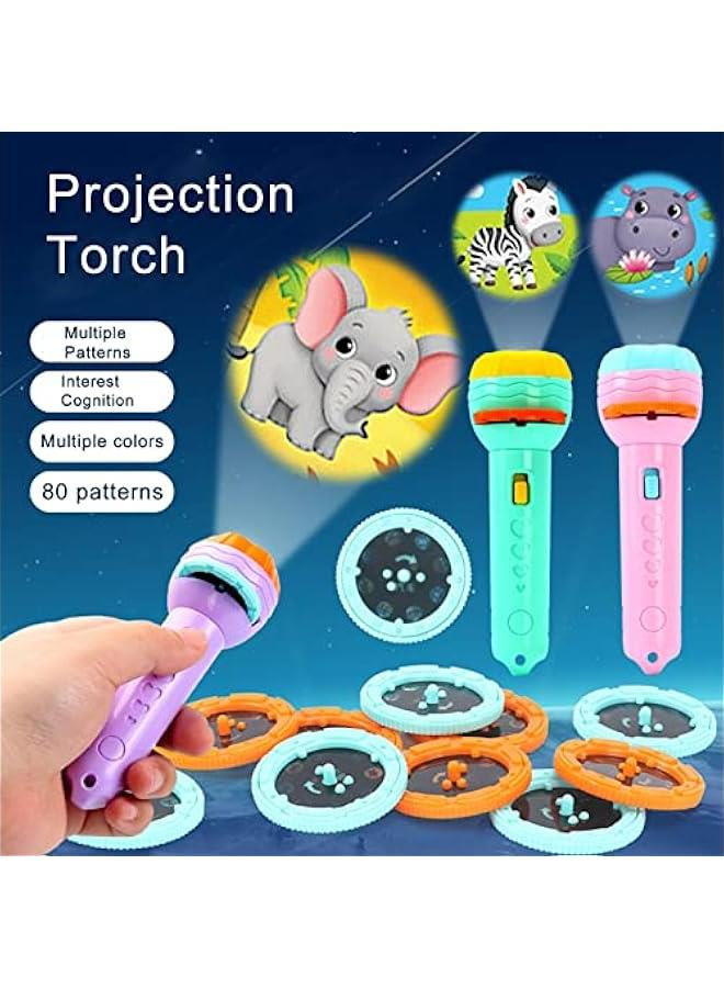Dinosaur Toddler Flashlights Projector with 10 Images  for Kids Ages 2-4 Educational Toy for Boys and Girls Learning Toy Birthday Gift - Image 1