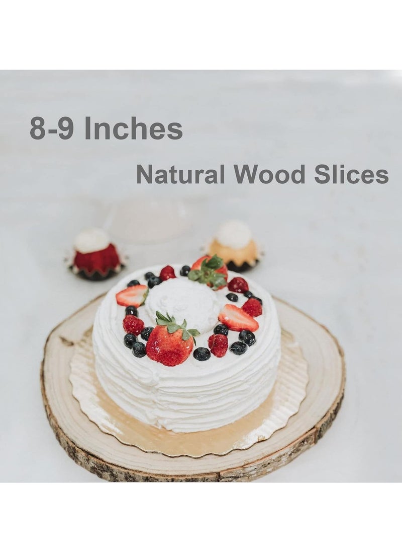 Generic Tree trunk shaped wooden coaster for hot cups and also for plates and can be used as a decoration on your desk or in your home, set of 5 pieces  - Image 4