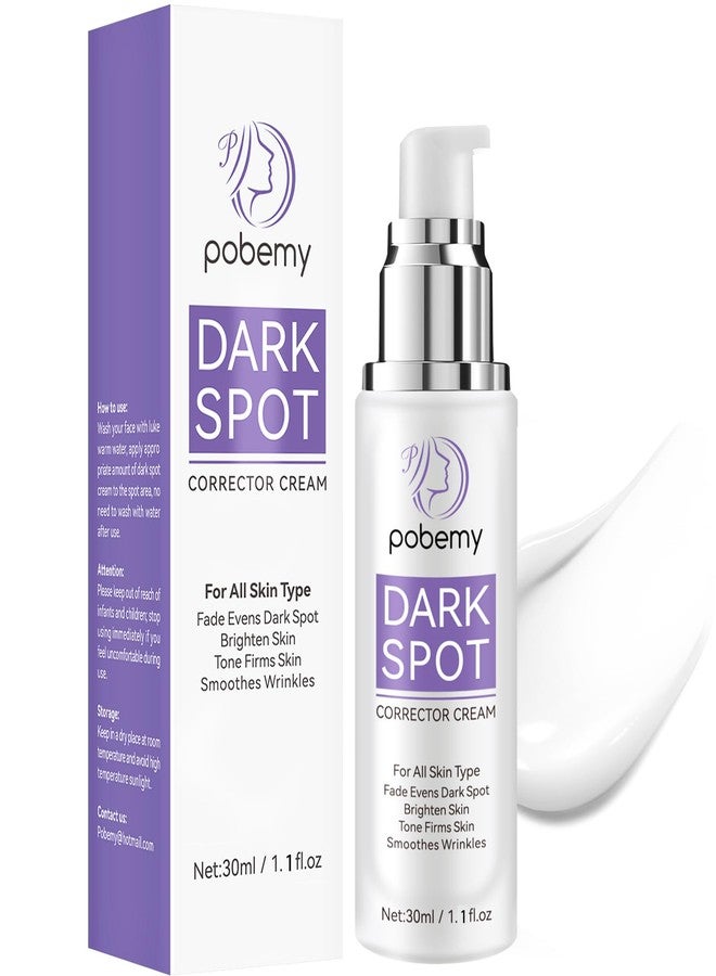 POBEMY Dark Spot Remover for Face Body, Dark Spot Corrector Cream for Sun Spots, Age Spots, Brown Spots, Melasma Natural Dark Spot Remover Skin Care with Niacinamide Vitamin C for Women (1.1 Fl Oz) - Image 1