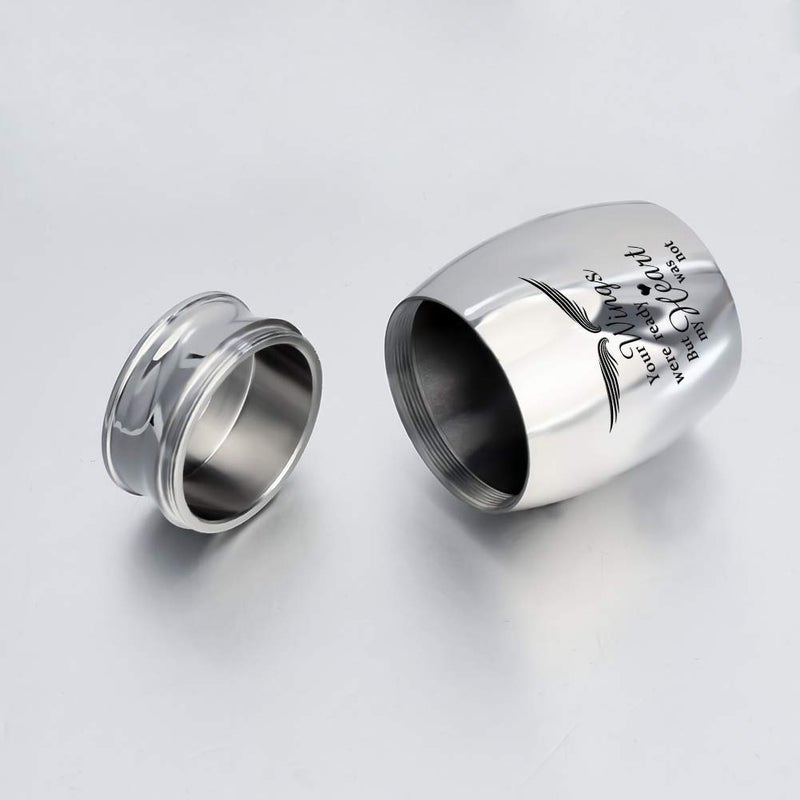 Dletay Small Keepsake Urn for Human Ashes - 1.57 Inch Mini Cremation Urn in Stainless Steel - Memorial Ashes Holder - Image 4