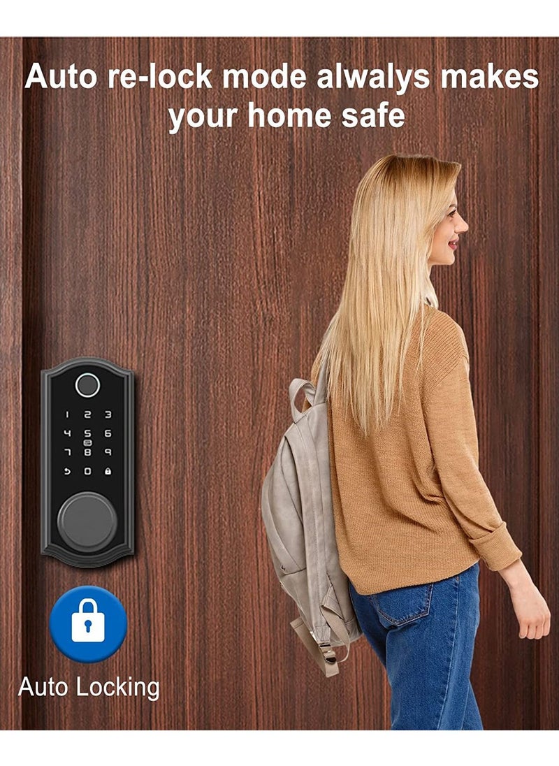 Keyless Entry Door Lock Smart Deadbolt with Bluetooth Biometric Fingerprint and Keypad Smart Door Lock App Control Ekeys Sharing Keys Auto Lock for Home Apartments, CSL-GX65-1 Black - pzsku/Z6FB72D7ADD861325F358Z/45/_/1685867001/bf0b19b4-cf64-4ddf-b3bf-69e8826d3f1d