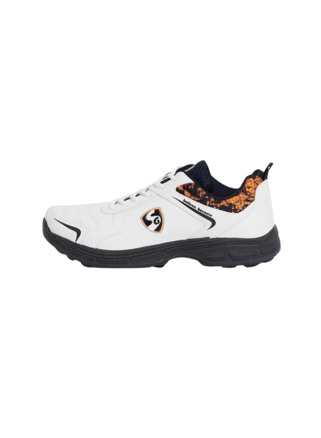 SG Savage Stud White/Navy/Orange Cricket Shoes - Size 10 - Image 3