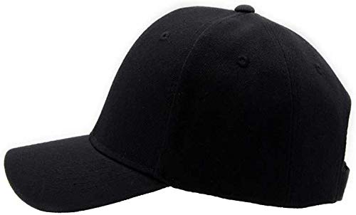 RR DESIGN Baseball Caps Unisex 100% Cotton Sports Caps for Men Women Black - Image 3