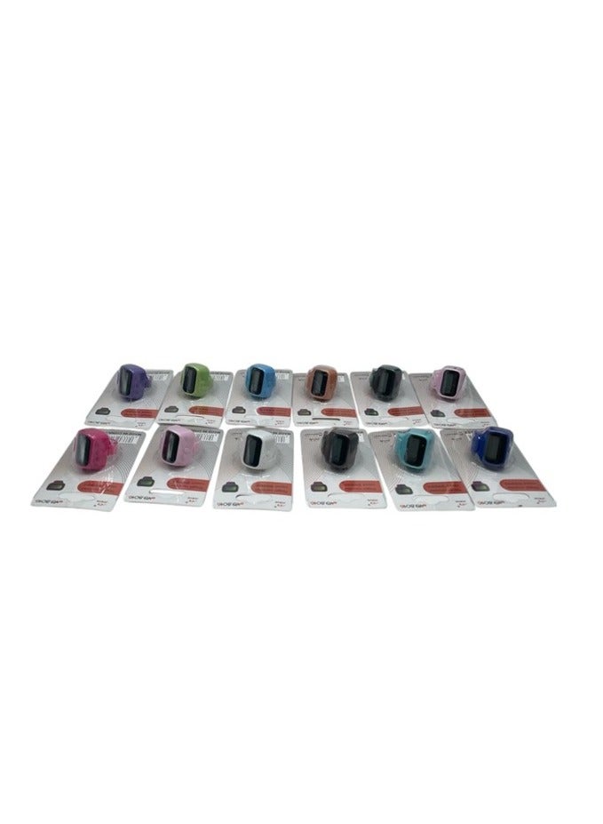 Digital Electronic Finger Counter Set, 12 Pieces, Multicolor - Image 2