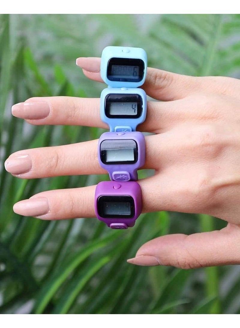 Digital Electronic Finger Counter Set, 12 Pieces, Multicolor - Image 1