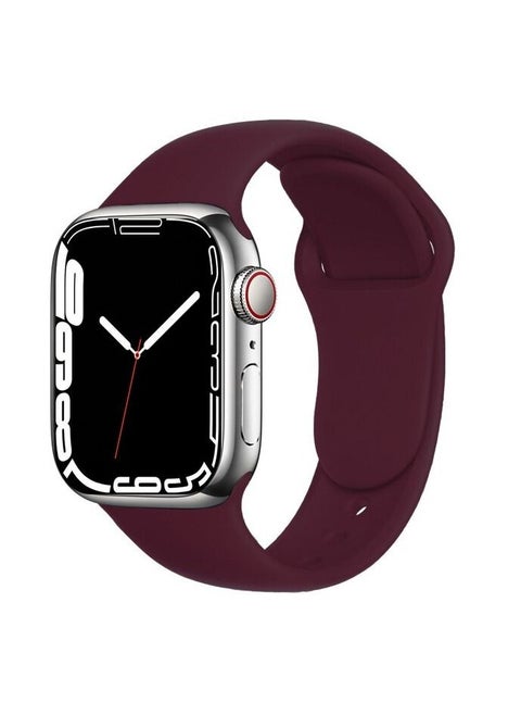 Apple Watch Band 45mm 44mm 42mm Soft Silicone Sport Band Replacement Wrist Strap Compatible for iWatch Apple Watch Series 7/SE/6/5/4/3/2/1 (45mm/44mm/42mm)