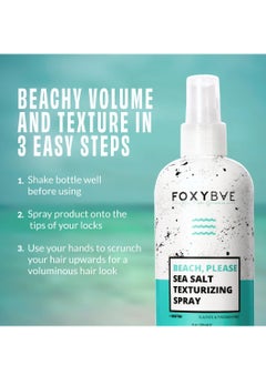FoxyBae FoxyBae Sea Salt Spray for Hair - Texture Spray for Hair Texturizing & Volumizing Hair Spray with Biotin for Hair Growth & Thickening - Sea Salt Spray for Men & Women - Wavy Hair Products - 8 Fl Oz  - Image 2
