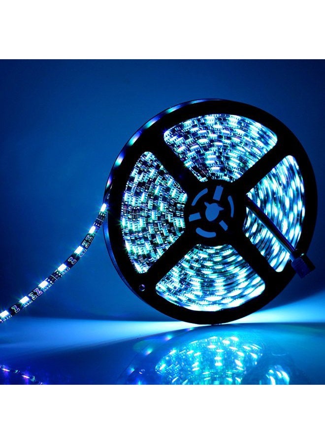 SUPERNIGHT LED Strip Lights, 16.4FT 5M SMD 5050 Waterproof 300LEDs RGB Color Changing Flexible LED Light Strip for Bedroom, TV Back Lighting, Christmas, Valentine's Day (Black PCB) - Image 3