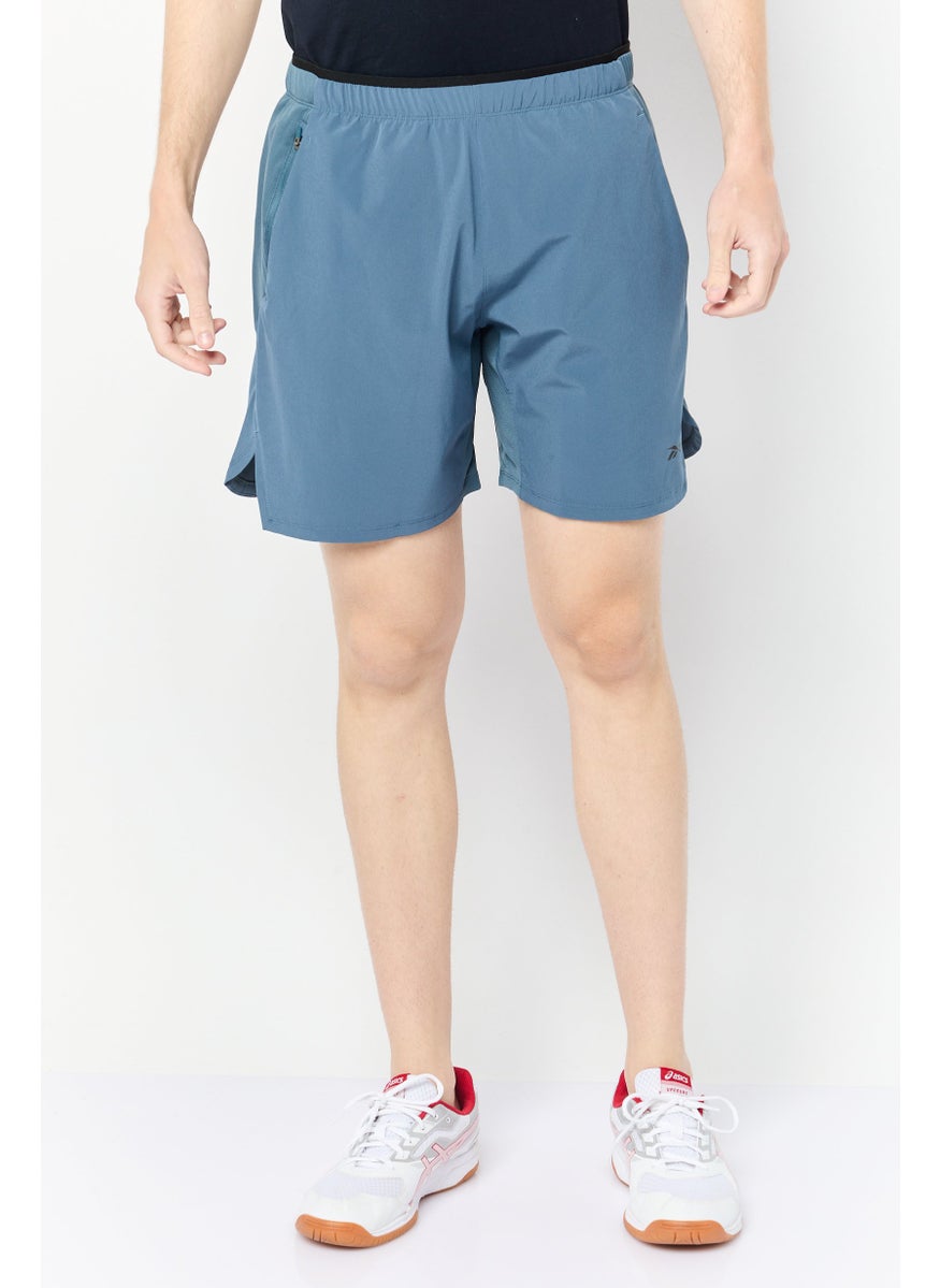 Reebok Men Sportswear Fit Training Shorts, Slate Blue  - Image 1