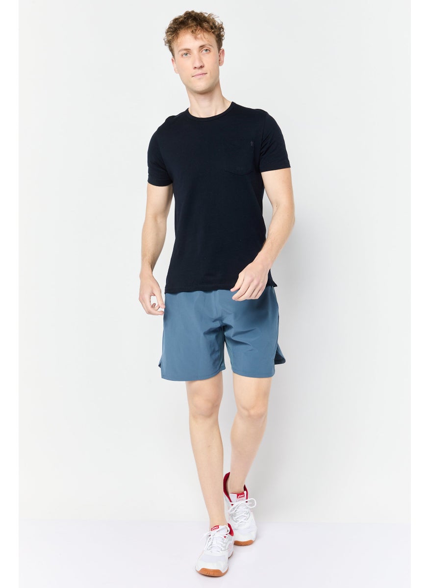 Reebok Men Sportswear Fit Training Shorts, Slate Blue  - Image 3