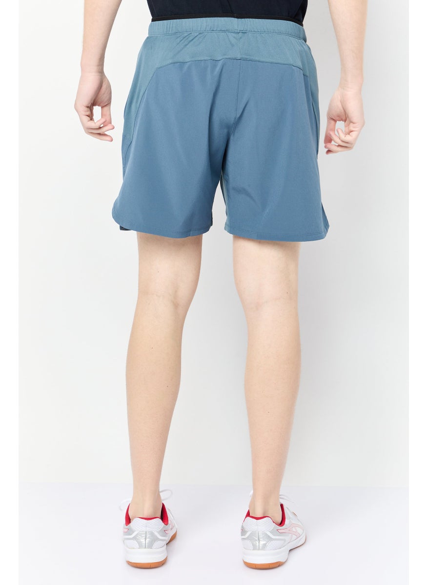 Reebok Men Sportswear Fit Training Shorts, Slate Blue  - Image 4