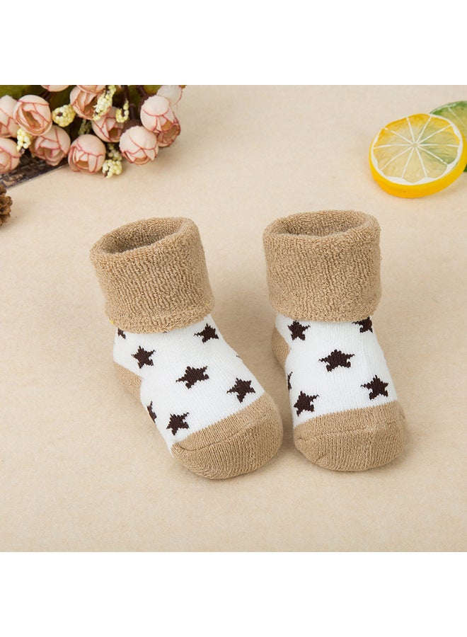KIDS SOCKS Striped Terry Socks Children's Socks Boys And Girls Baby Cotton Terry Socks Baby Thick Warm Socks - Image 4
