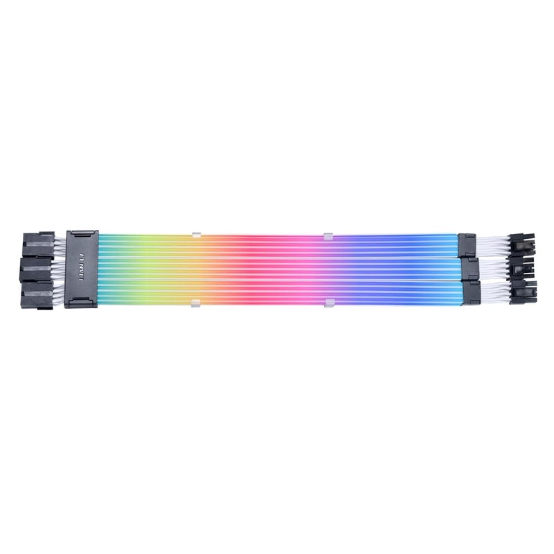 ليان لي سترايمر لاسلكي 3x8-دبوس (PW12-1W) - كابل طاقة RGB قابل للعنونة - تحكم لاسلكي بتردد 2.4 جيجاهرتز بطول 410 مم؛ 16.14 بوصة - أدلة إضاءة - وحدة التحكم غير مرفقة ومطلوبة - Image 2