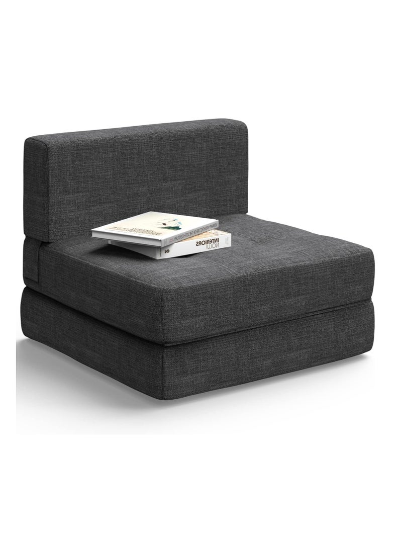 Comfynest - 3 in 1 Convertible Sleeper Sofa Modern Linen Fabric Removable Cover - Image 1