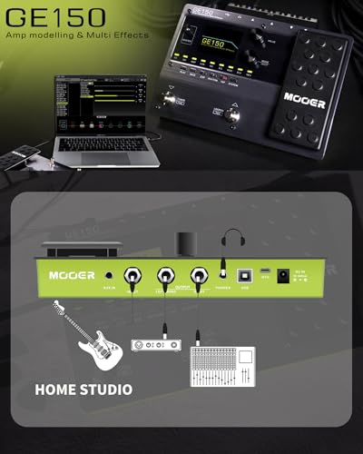 MOOER GE150 Electric Guitar Amp Modelling Multi Effects Pedal Portable Multi Effects Processor with Expression & IR Loading for Live show, Live Streaming, Home Studio, Guitar Practice - Image 5