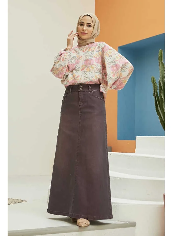 نيوايز 2254-CLASSIC Skirt Claret Red