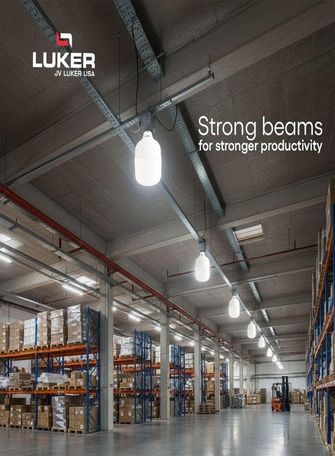 LUKER JVLuker 50W LED Bulb B22 Base Energy Efficient Light 120 Degree Wide Beam Coverage High CRI Surge Protection Lights for Home and Office Indoor & Outdoor, 1 Year Warranty (Pack of 1, White) - Image 5