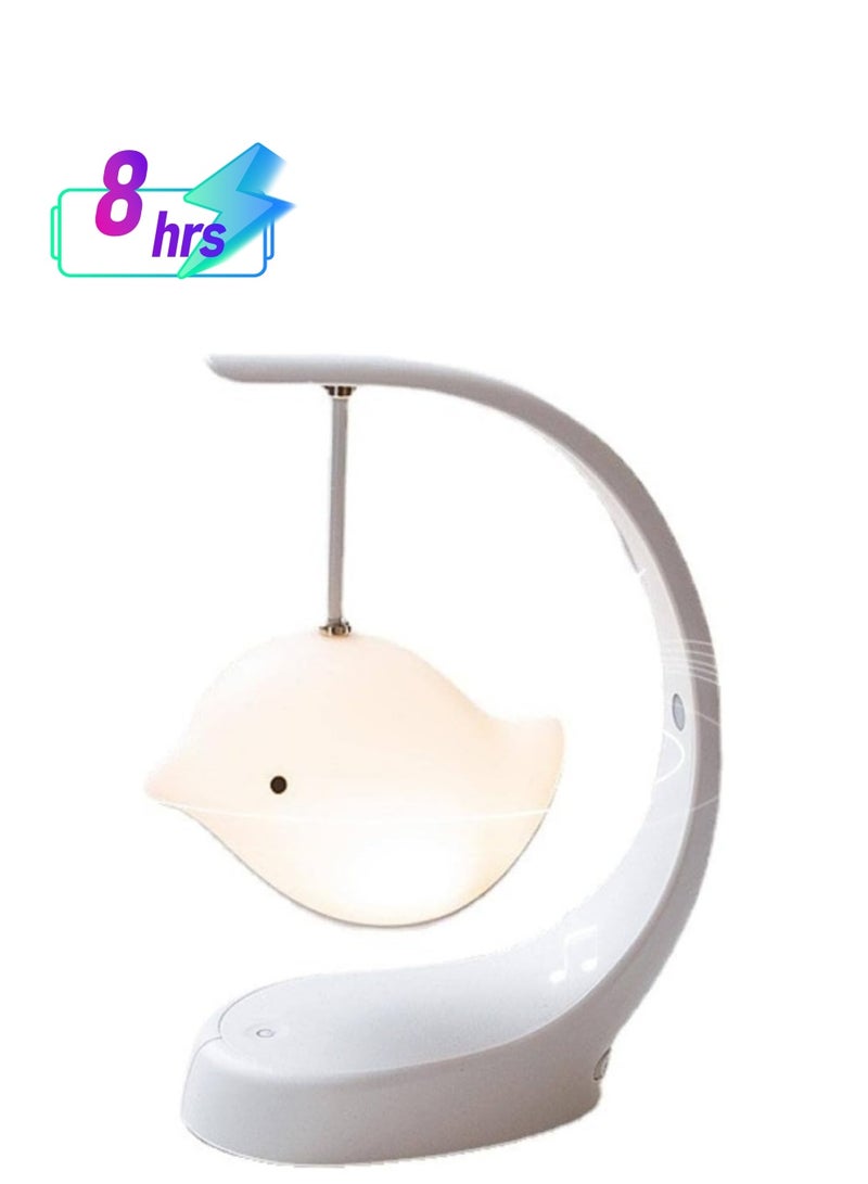 مصباح ليلي صغير إبداعي بجانب السرير مزود بمكبر صوت بلوتوث ومصباح مكتبي هدية عيد ميلاد - Image 1