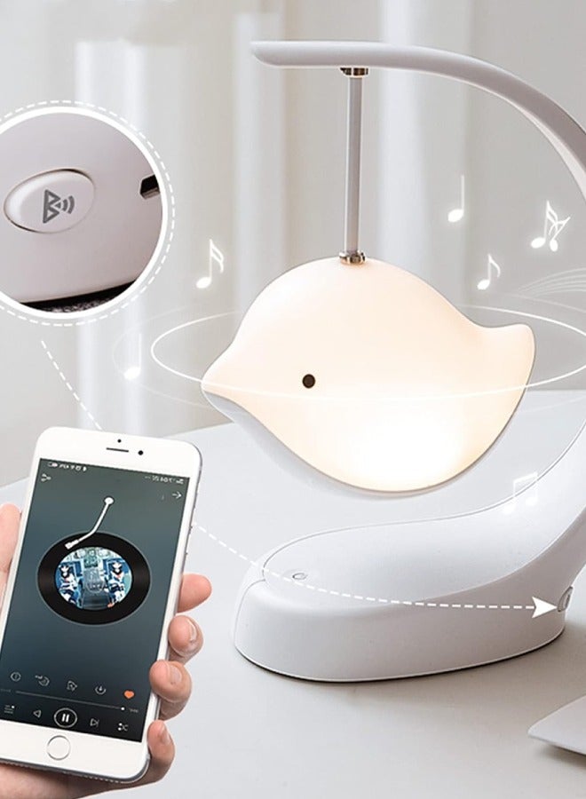 مصباح ليلي صغير إبداعي بجانب السرير مزود بمكبر صوت بلوتوث ومصباح مكتبي هدية عيد ميلاد - Image 2