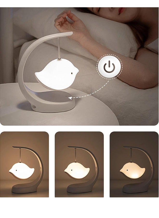 مصباح ليلي صغير إبداعي بجانب السرير مزود بمكبر صوت بلوتوث ومصباح مكتبي هدية عيد ميلاد - Image 3