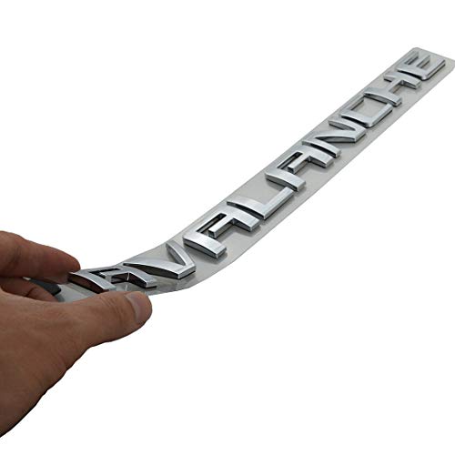 dgea 1x Chrome Avalanche Nameplate Emblm Letter Badge Fit for Gm 07-16 Avalanche (Silver) - Image 4