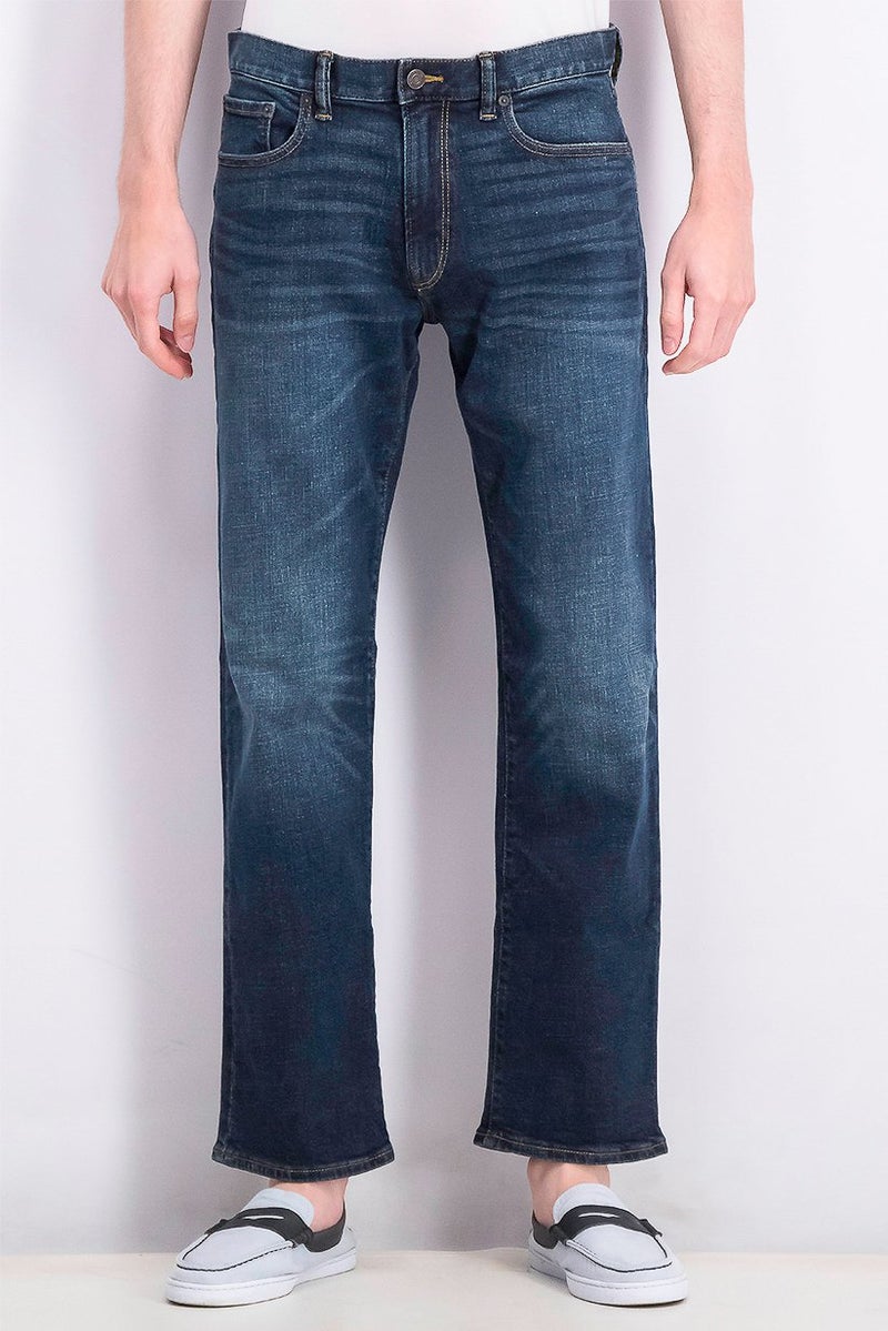 GAP جينز مستقيم للرجال، أزرق دنيم - Image 1