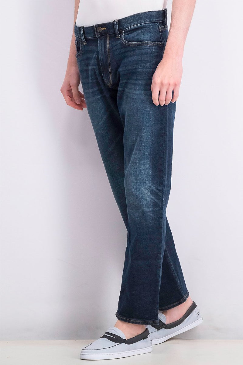 GAP جينز مستقيم للرجال، أزرق دنيم - Image 4