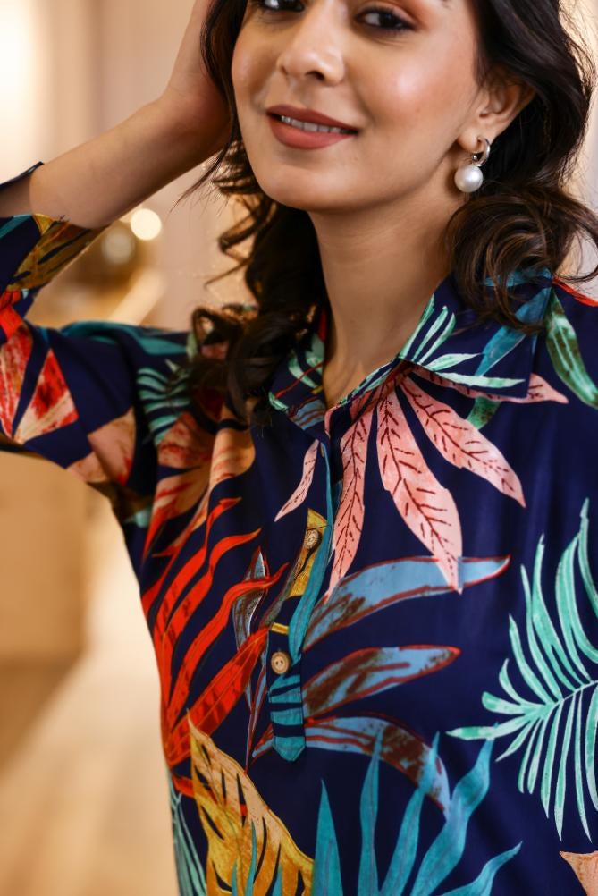 FLAVIA CREATION طقم متعدد الألوان للنساء - بلوزة وسروال - Image 5