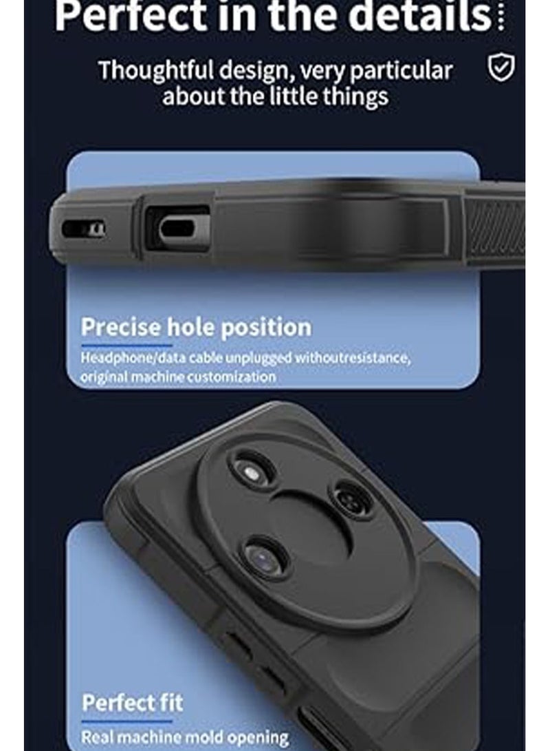 Case Compatible with Honor X9c Smart 5G Case, Flexible TPU Silicone Airbag Shock-Absorption Anti-Drop Anti-Slip Shockproof Protective Cover for Honor X9c Smart - Image 5
