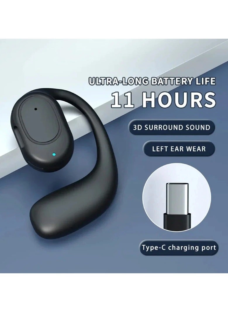 AROAQ Wireless Bluetooth Headphones Bone Conduction Handsfree Noise Canceling Earphones with Microphone for Driving - Image 2