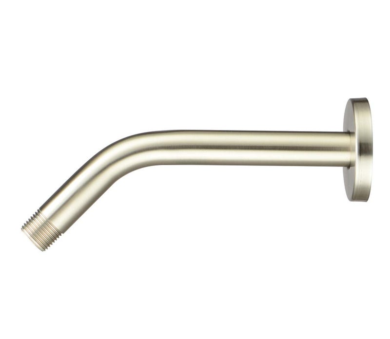 Purelux Shower Arm 8 Inches Universal Replacement Made of Stainless Steel, Brushed Nickel Finish Flange Included - Image 2