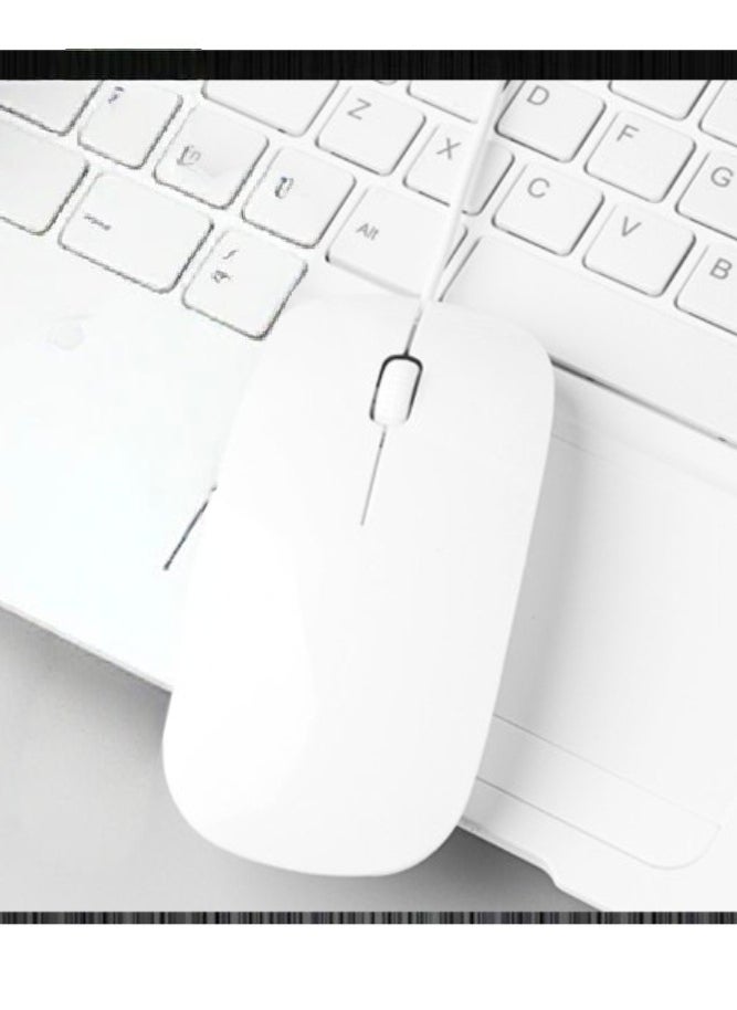 Generic The white business office mouse is suitable for computers  - Image 1