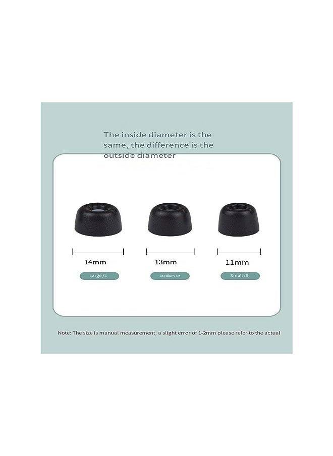 6 Pcs Memory Foam Eartips For Wf 1000Xm5 Earbuds Earbuds Replacement Compatibile For Linkbuds S Wf 1000Xm4 Wf 1000Xm3 Wf Sp900 Wf Xb700 Wi 1000X 3 Pairs Lms L M S Black