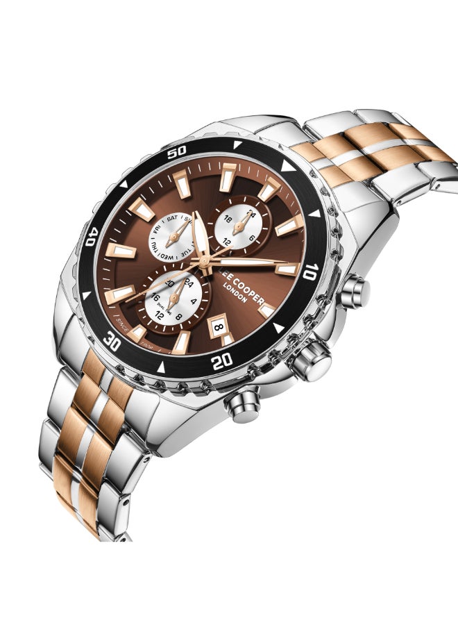 Lee Cooper Men's Metal Multi Function Watch LC08217.540 - 44 mm - Image 2