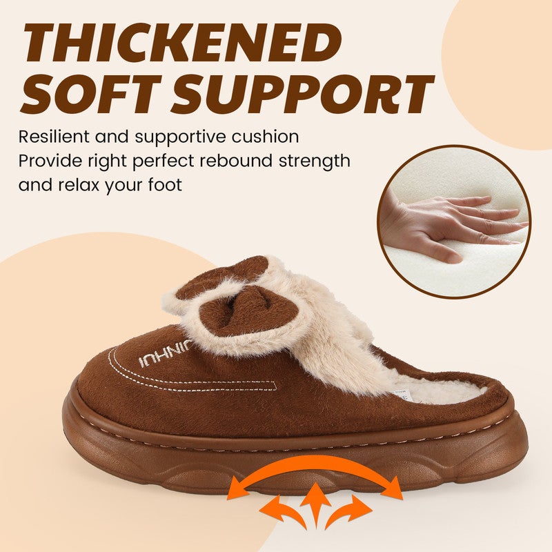 Lucky Kids Cartoon Slippers for Kids, Funny Animal House Shoes with Non-Slip Sole, Cozy Plush Indoor Comfort Footwear for Boys and Girls - Image 3