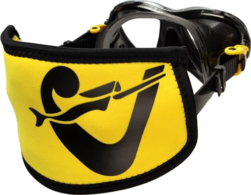 Cressi Simply Neo Mask Strap Cover, Yellow/Black - Image 4