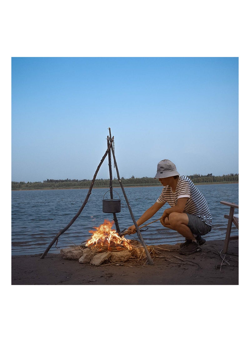 SYOSI Camping Tripod Board - Turn Branches into Campfire Tripod, Stainless Steel Campfire Support Plate with Adjustable Chain for Hanging Cookware - Perfect Accessories for Outdoor Cooking - Image 4