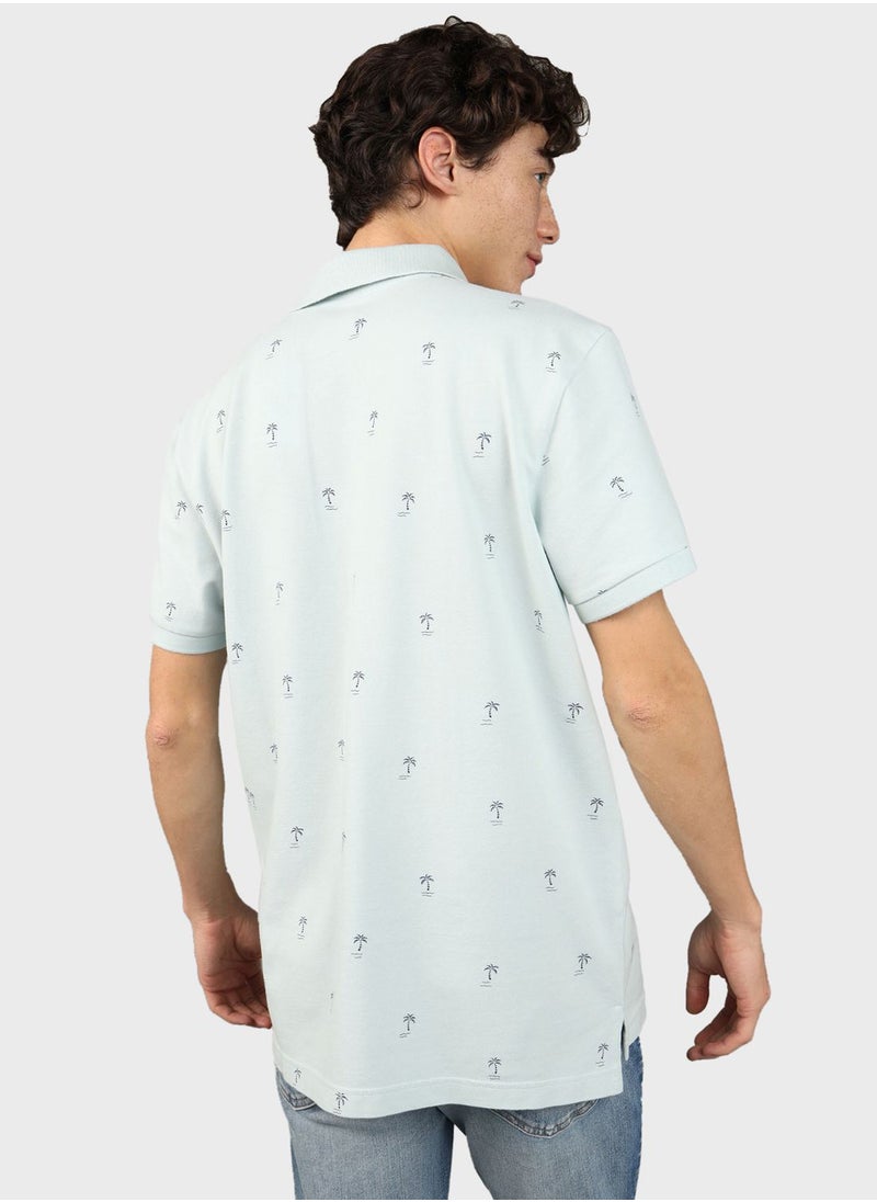 American Eagle - Pique Printed Polo - Image 1