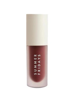 SUMMER FRIDAYS Dream Lip Oil for Moisturizing Sheer Coverage, High-Shine Tint, and Deep Hydration - Rosewood Nights (4.5ml)  - Image 1