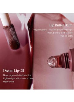 SUMMER FRIDAYS Dream Lip Oil for Moisturizing Sheer Coverage, High-Shine Tint, and Deep Hydration - Rosewood Nights (4.5ml)  - Image 4