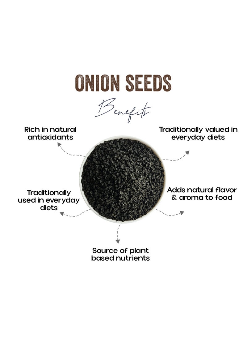 OGOC Onion Seeds Pyaz Beej Kalonji Style Aromatic Seeds Traditional Pantry Spice for Cooking Seasoning Curries Pickles Bread - Image 2