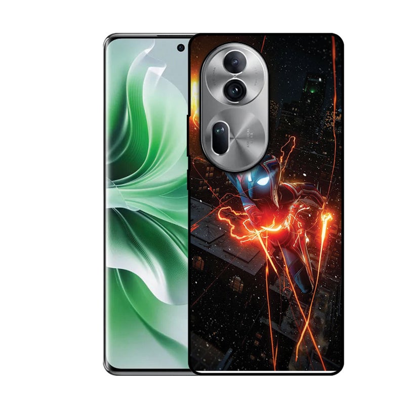 الصيد العين غطاء حماية مطبوع لهاتف Oppo Reno 11 - سبايدرمان - Image 1