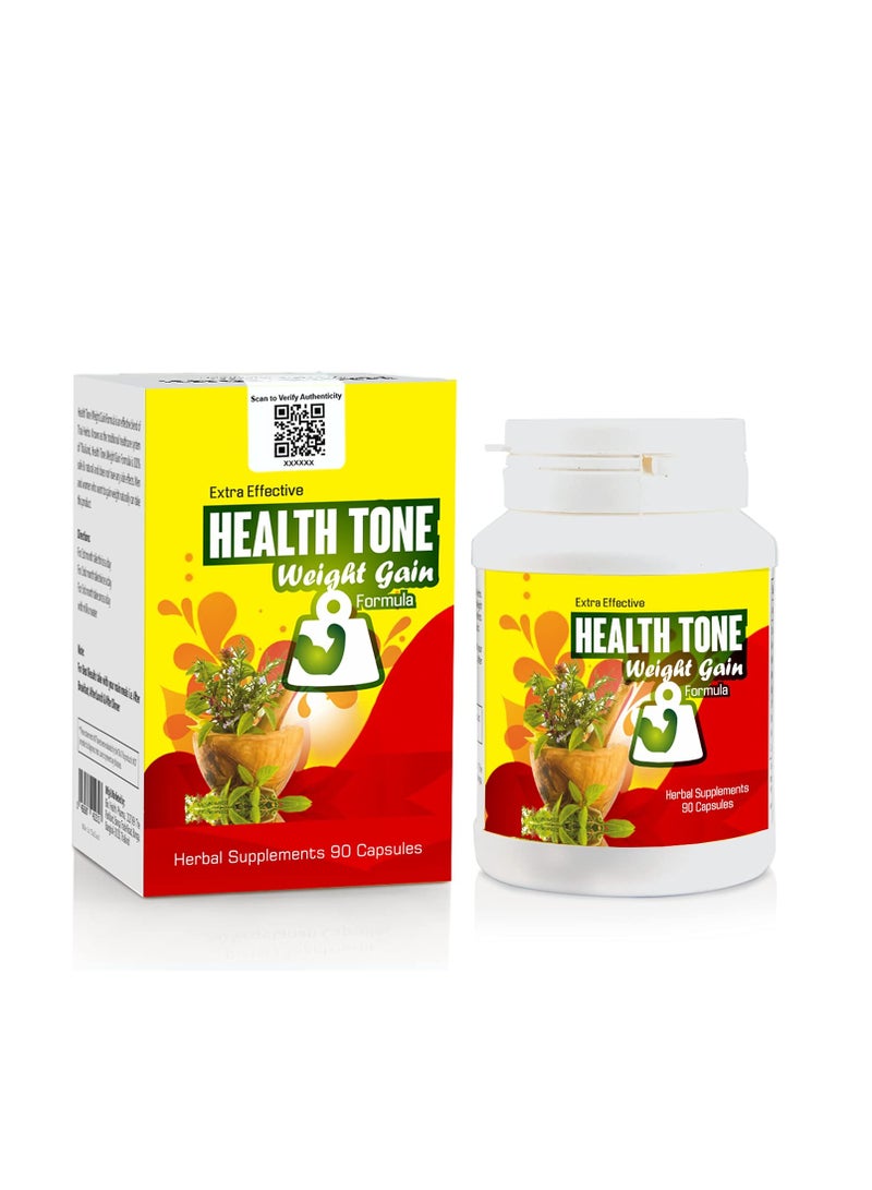 Health Tone Extra Effective Weight Gain Capsules - 90 Capsules - Image 1