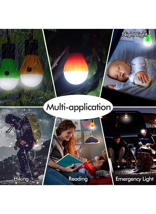 LENND Tent Lamp Portable LED Tent Light 4 Packs Emergency Lights Camping Light Bulbs Camping Tent Lantern Bulb Camping Equipment for Camping Hiking Backpacking Fishing, Battery Powered  - Image 4