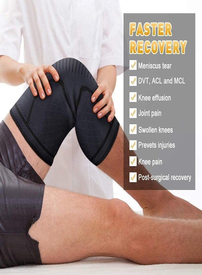 KUDIZE Tubular Elastic Knee Support Compression Knee Cap Leg Support Premium (XL) - Image 3