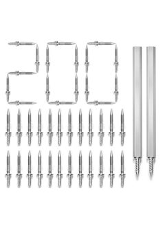 200 pcs Double Head Skirting Thread Seamless Nail,Double-Headed Nails,Hidden Nails for Veneer,Skirting Line Special Hidden Nails Flat Head Furniture Nails for Furniture Sofa Headboards