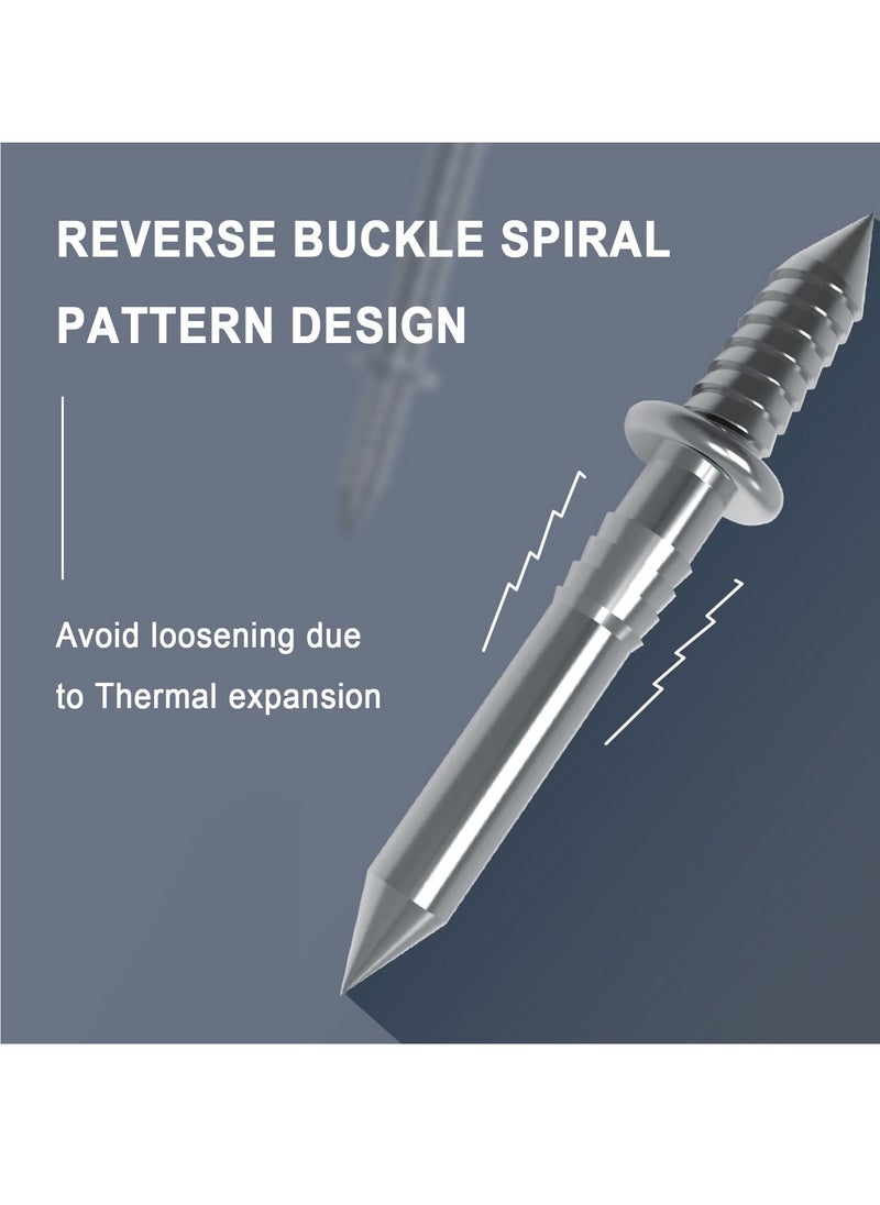 Generic - 200 pcs Double Head Skirting Thread Seamless Nail,Double-Headed Nails,Hidden Nails for Veneer,Skirting Line Special Hidden Nails Flat Head Furniture Nails for Furniture Sofa Headboards - Image 1