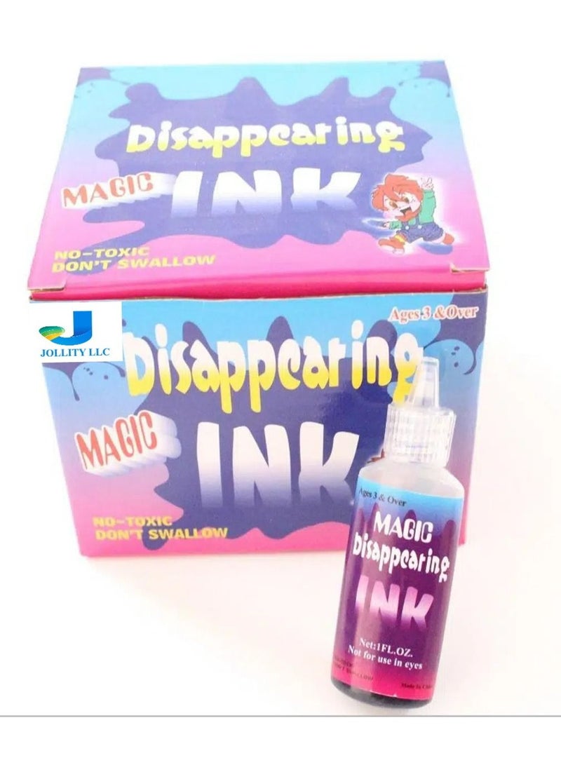 JOLLITY LLC لعبة خدعة الحبر السحرية المختفية، هدايا الحفلات (24 زجاجة) - Image 1